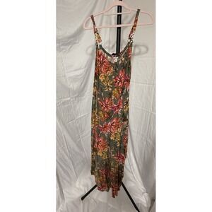 CATO Cute Green  Floral‎ Jumpsuit Colorful Adjustable Straps Pockets 14W/16W